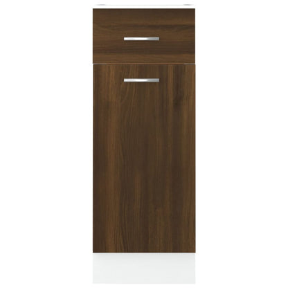 vidaXL Unterschrank mit Schublade Lyon Braun Eichen-Optik 30x46x81,5 cm
