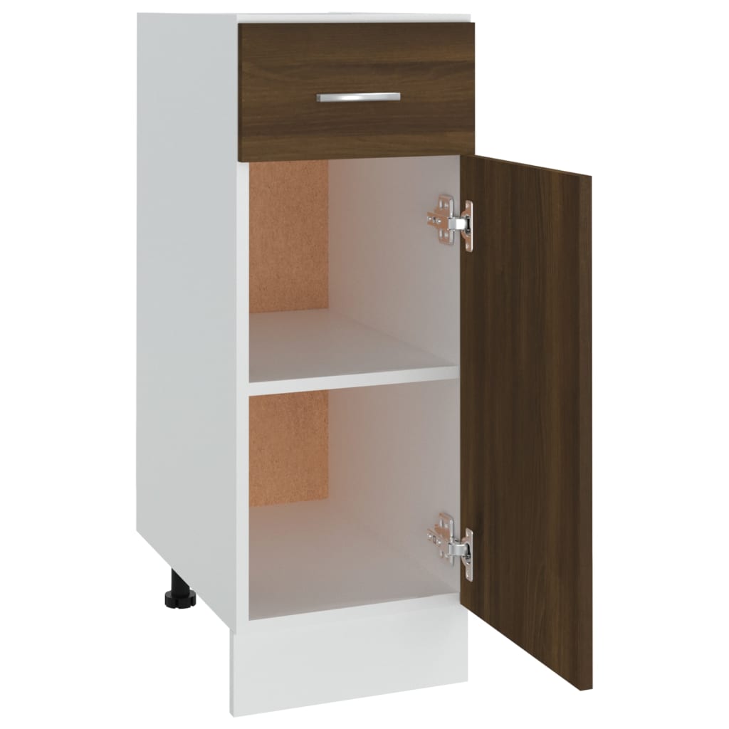 vidaXL Unterschrank mit Schublade Lyon Braun Eichen-Optik 30x46x81,5 cm