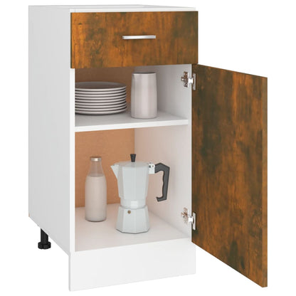vidaXL Unterschrank mit Schublade Lyon Räuchereiche 40x46x81,5 cm