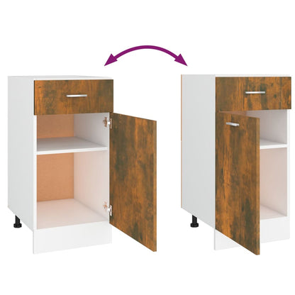 vidaXL Unterschrank mit Schublade Lyon Räuchereiche 40x46x81,5 cm