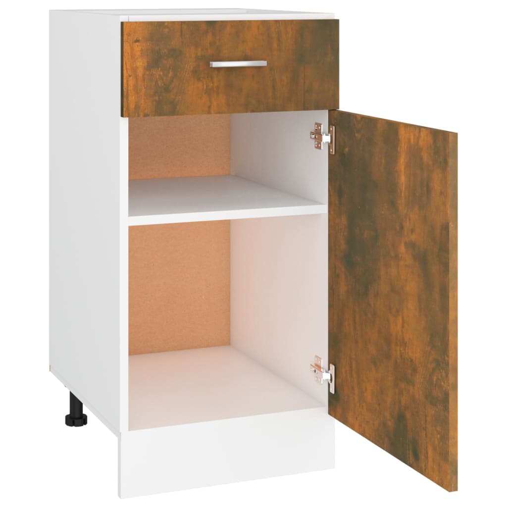 vidaXL Unterschrank mit Schublade Lyon Räuchereiche 40x46x81,5 cm