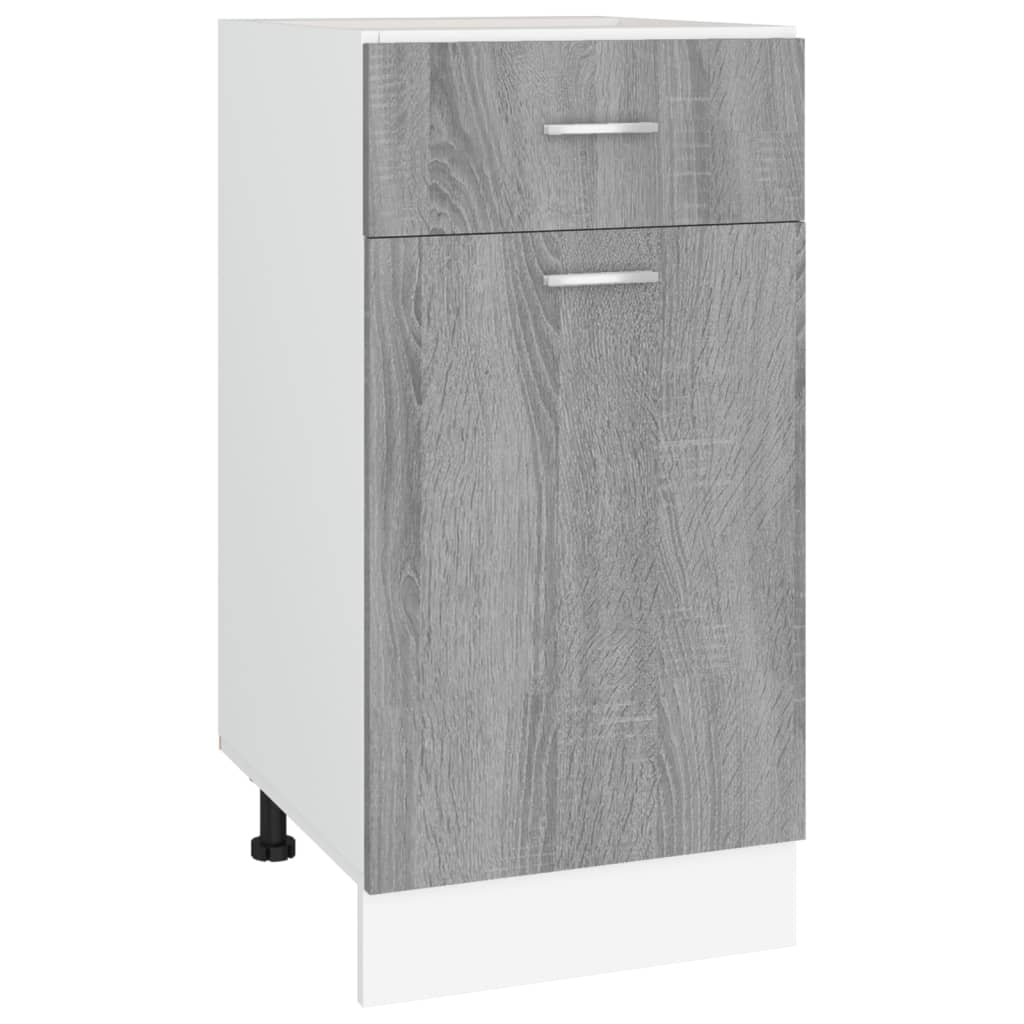 vidaXL Unterschrank mit Schublade Lyon Grau Sonoma 40x46x81,5 cm
