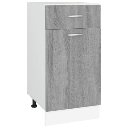 vidaXL Unterschrank mit Schublade Lyon Grau Sonoma 40x46x81,5 cm