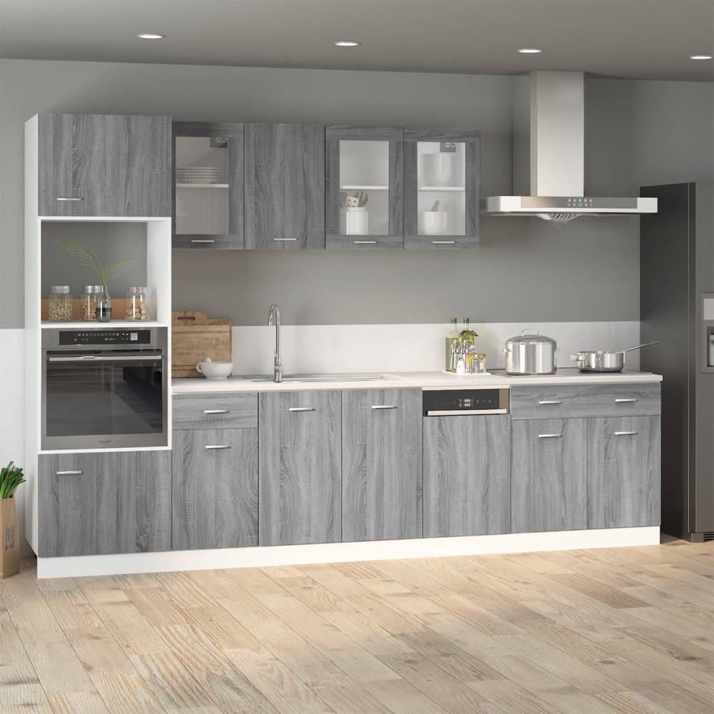 vidaXL Unterschrank mit Schublade Lyon Grau Sonoma 40x46x81,5 cm