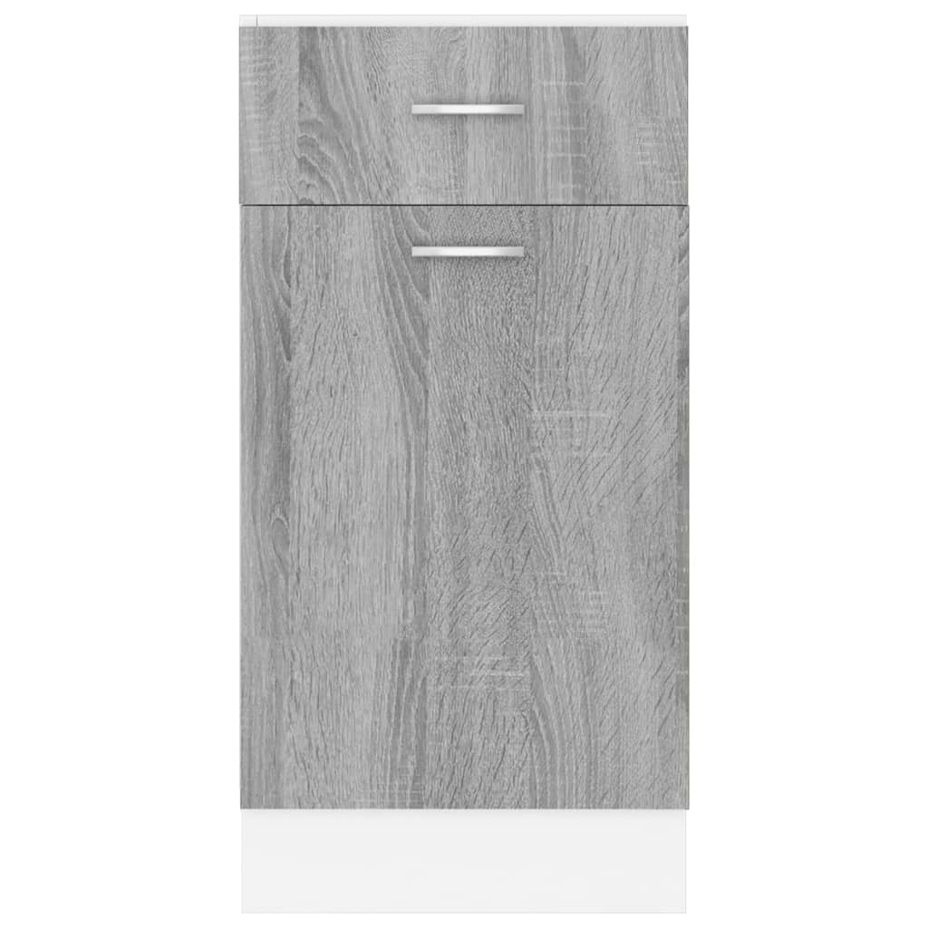 vidaXL Unterschrank mit Schublade Lyon Grau Sonoma 40x46x81,5 cm