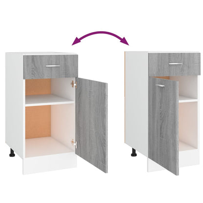 vidaXL Unterschrank mit Schublade Lyon Grau Sonoma 40x46x81,5 cm