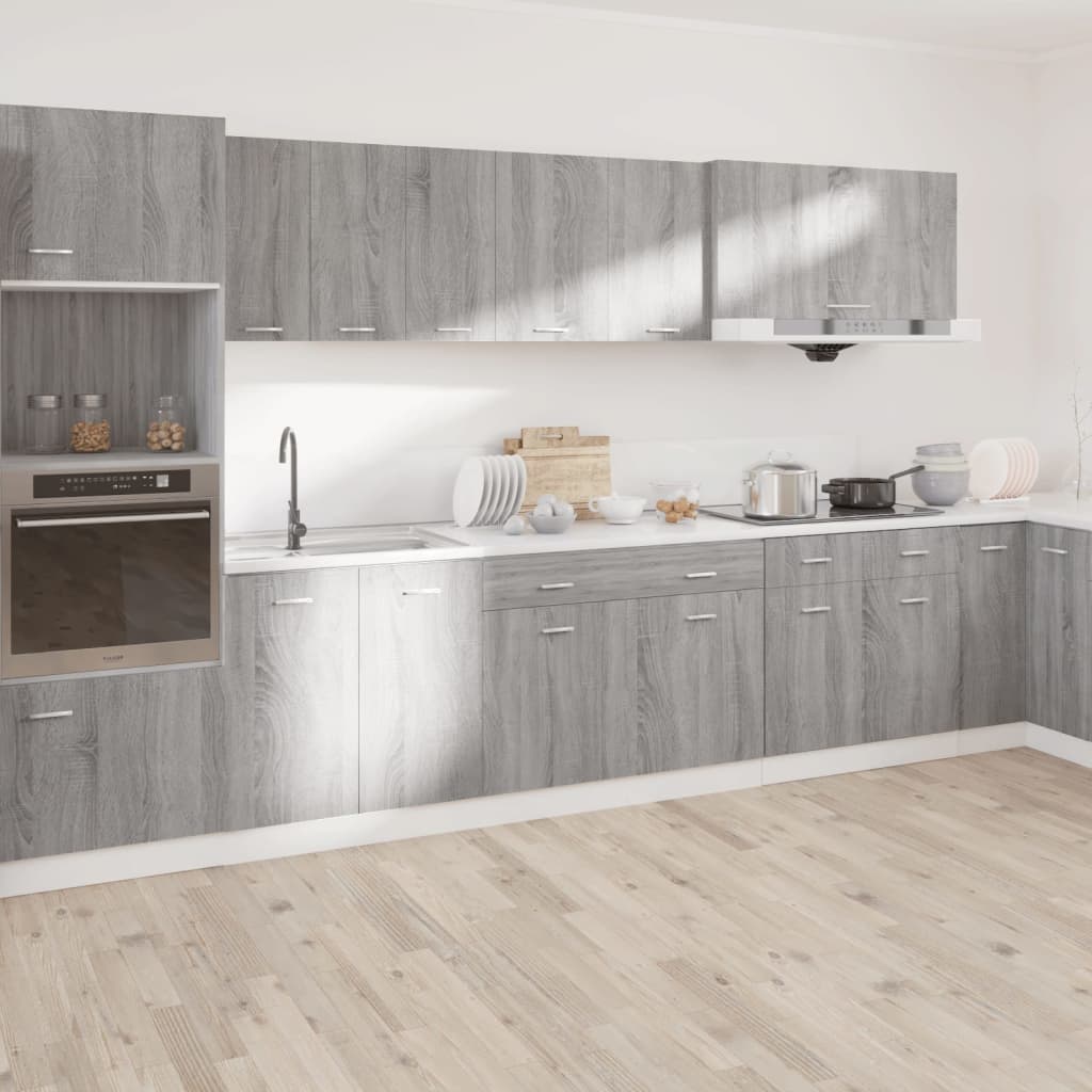 vidaXL Unterschrank mit Schublade Lyon Grau Sonoma 50x46x81,5 cm