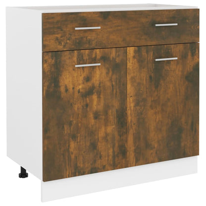 vidaXL Unterschrank mit Schublade Lyon Räuchereiche 80x46x81,5 cm