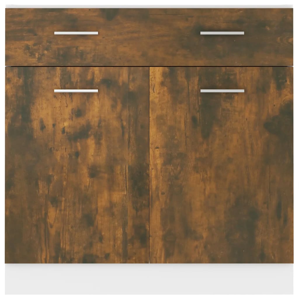 vidaXL Unterschrank mit Schublade Lyon Räuchereiche 80x46x81,5 cm