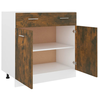 vidaXL Unterschrank mit Schublade Lyon Räuchereiche 80x46x81,5 cm