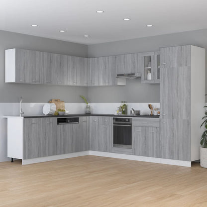vidaXL Küchenschrank Lyon Grau Sonoma 75,5x75,5x81,5 cm Holzwerkstoff