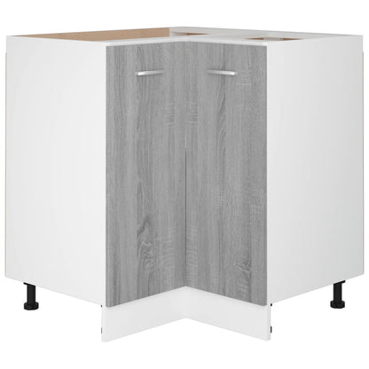 vidaXL Küchenschrank Lyon Grau Sonoma 75,5x75,5x81,5 cm Holzwerkstoff