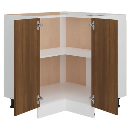 vidaXL Küchenschrank Braun Eichen-Optik 75,5x75,5x81,5cm Holzwerkstoff