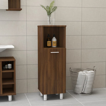 vidaXL Badschrank Braun Eichen-Optik 30x30x95 cm Holzwerkstoff