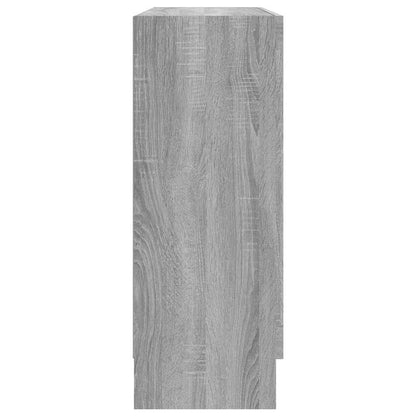 vidaXL Armoire vitrine gris sonoma 82,5x30,5x80 cm bois d'ingénierie