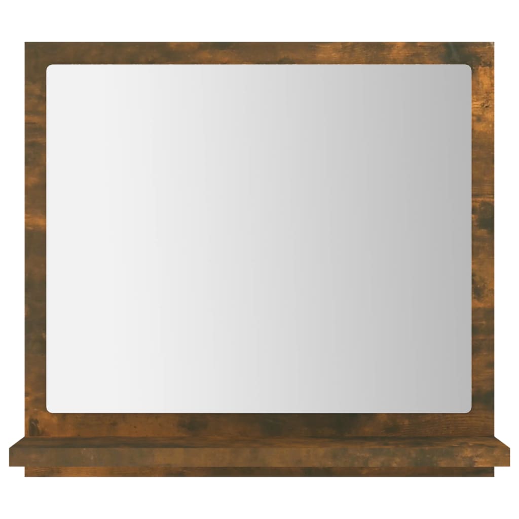 vidaXL Badspiegel Räuchereiche 40x10,5x37 cm Holzwerkstoff