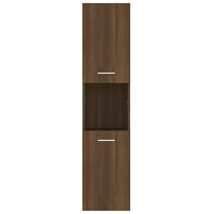 vidaXL Badezimmerschrank Braun Eichen-Optik 30x30x130 cm Holzwerkstoff
