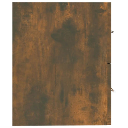 vidaXL Waschbeckenschrank Räuchereiche 60x38,5x48 cm Holzwerkstoff