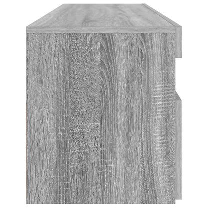 Meuble TV vidaXL avec lumières LED gris Sonoma 90x35x40 cm