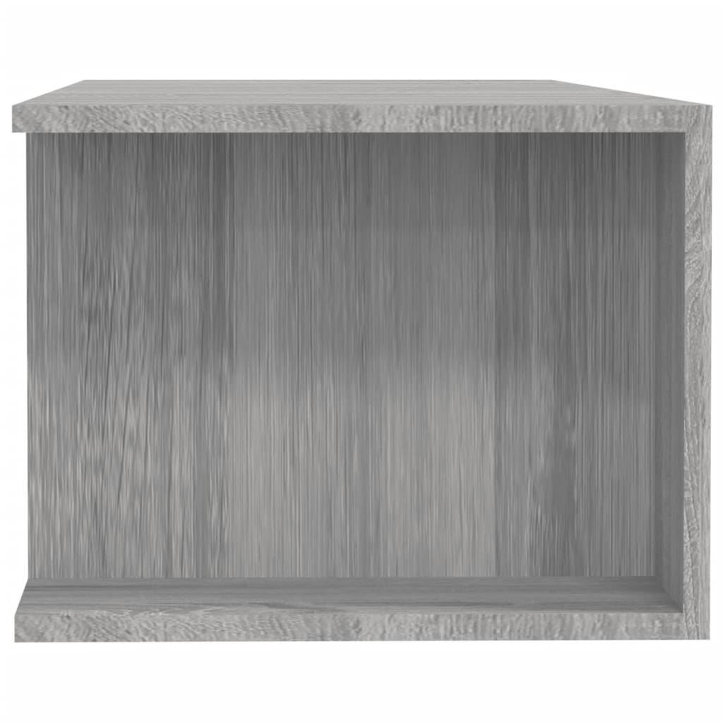 Meuble TV vidaXL avec lumières LED gris Sonoma 135x39x30 cm