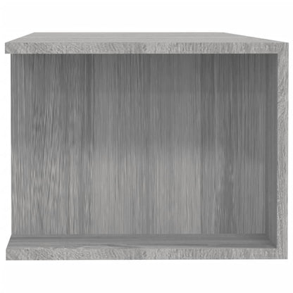 Meuble TV vidaXL avec lumières LED gris Sonoma 135x39x30 cm
