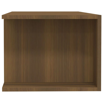 Meuble TV vidaXL avec lumières LED marron aspect chêne 135x39x30 cm
