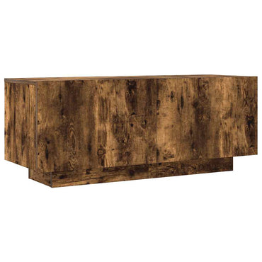 vidaXL Meuble TV chêne fumé 100x35x40 cm bois d'ingénierie