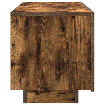 vidaXL Meuble TV chêne fumé 100x35x40 cm bois d'ingénierie