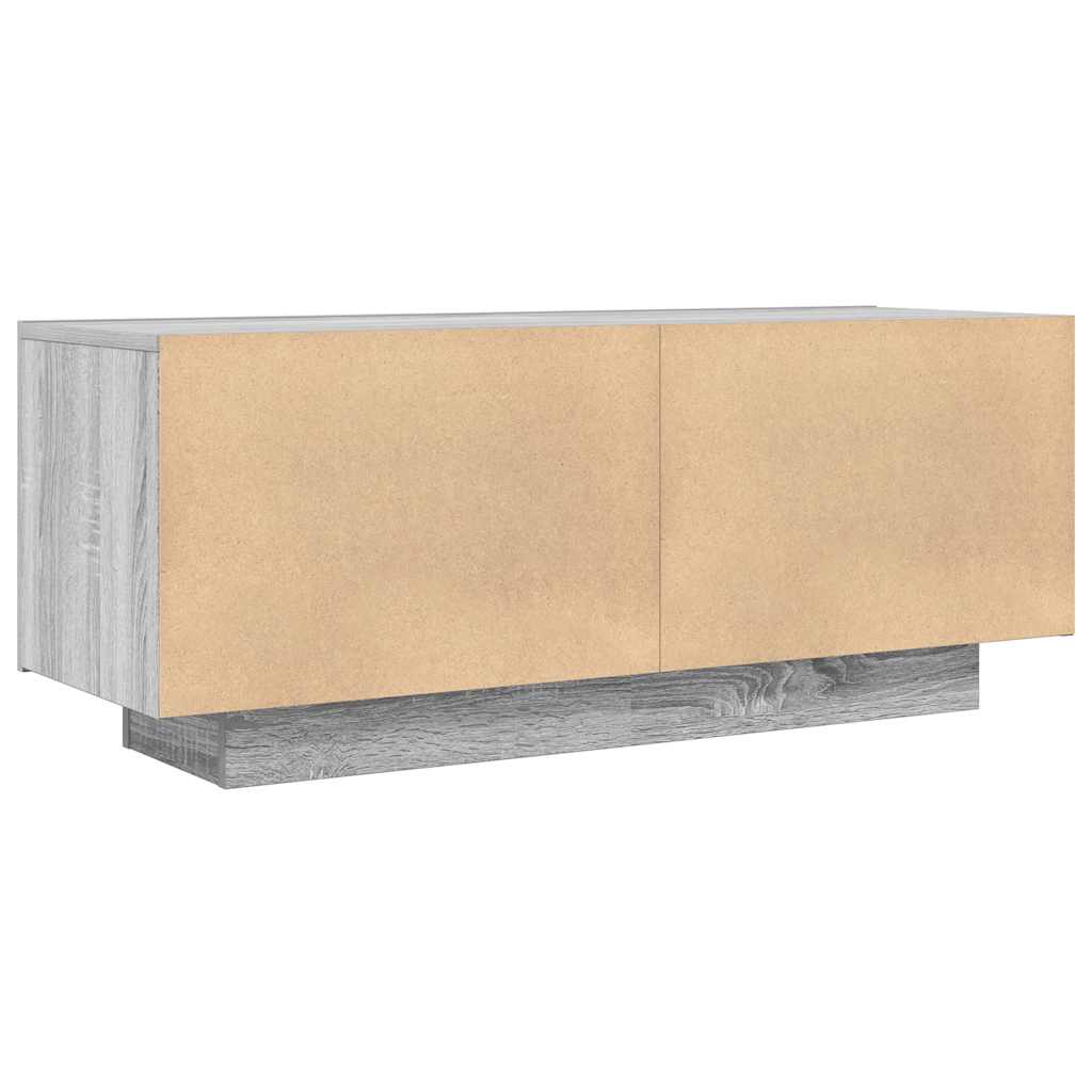 Meuble TV vidaXL gris Sonoma 100x35x40 cm aggloméré