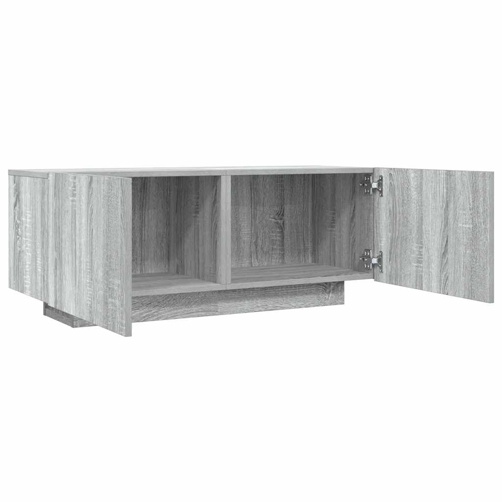 Meuble TV vidaXL gris Sonoma 100x35x40 cm aggloméré
