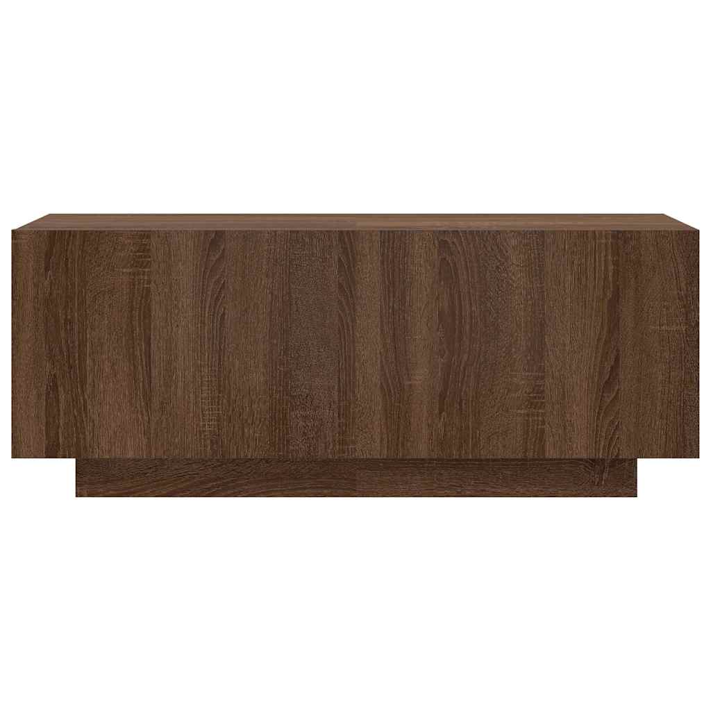vidaXL Meuble TV marron aspect chêne 100x35x40 cm bois d'ingénierie