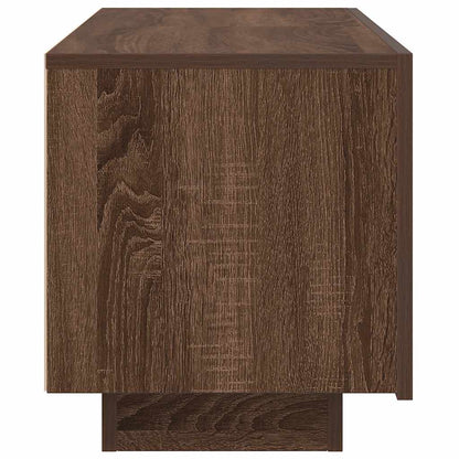 vidaXL Meuble TV marron aspect chêne 100x35x40 cm bois d'ingénierie