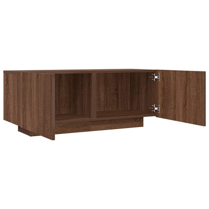 vidaXL Meuble TV marron aspect chêne 100x35x40 cm bois d'ingénierie