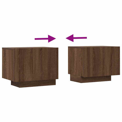 vidaXL Meuble TV marron aspect chêne 100x35x40 cm bois d'ingénierie