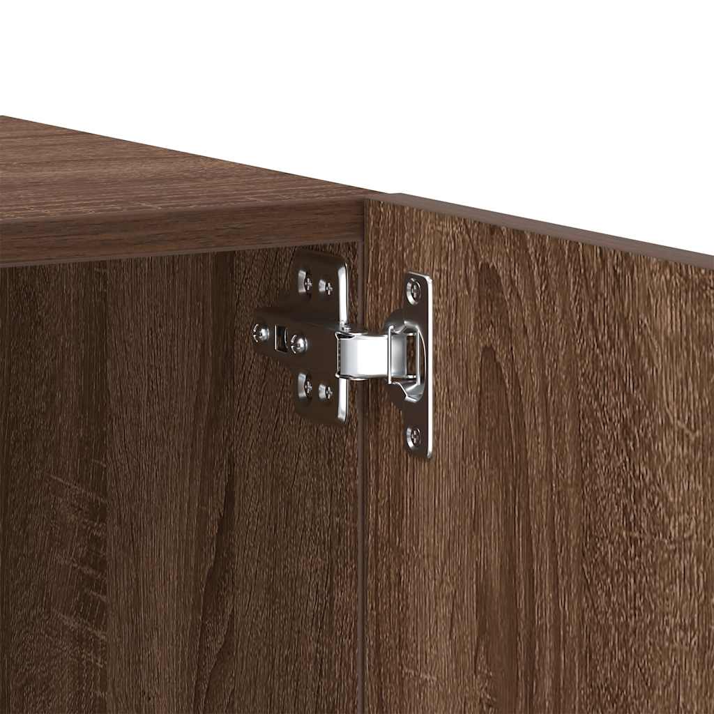vidaXL Meuble TV marron aspect chêne 100x35x40 cm bois d'ingénierie