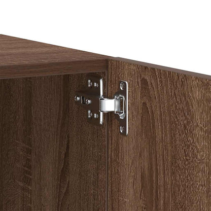 vidaXL Meuble TV marron aspect chêne 100x35x40 cm bois d'ingénierie