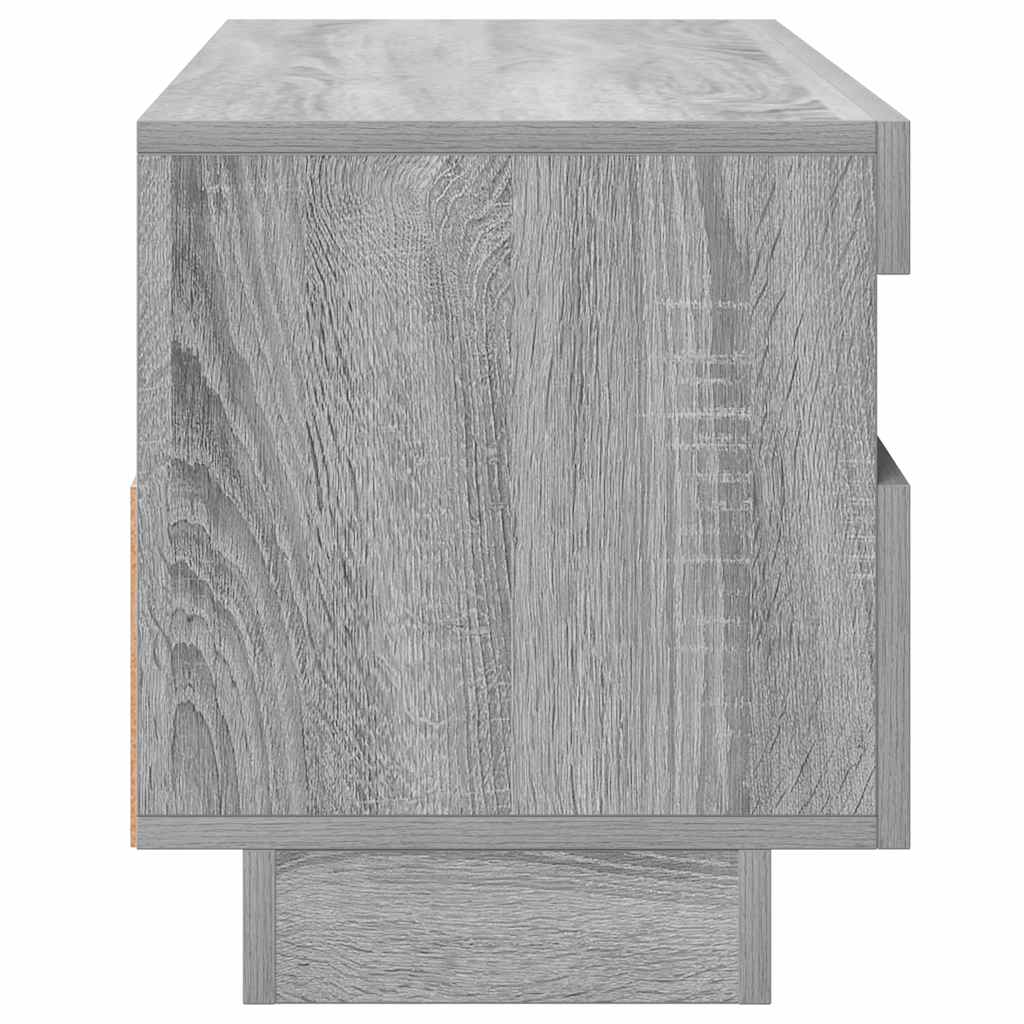 Meuble TV vidaXL avec lumières LED gris Sonoma 100x35x40 cm