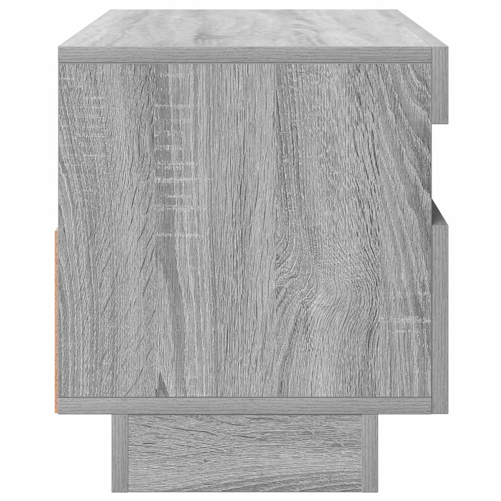 vidaXL Meuble TV avec lumières LED gris Sonoma 80x35x40 cm
