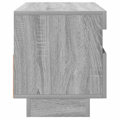 vidaXL Meuble TV avec lumières LED gris Sonoma 80x35x40 cm