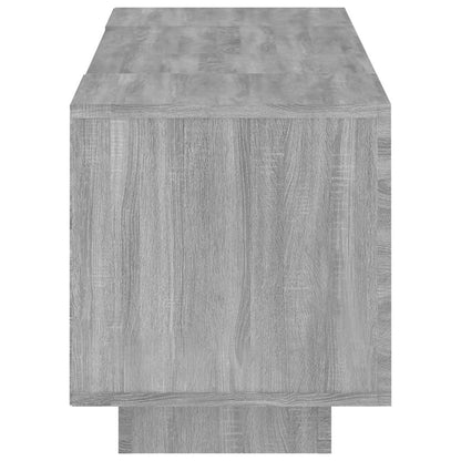 vidaXL Meuble TV avec lumières LED Gris Sonoma 160x35x40 cm