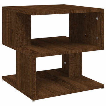 vidaXL Table d'appoint Marron aspect chêne 40x40x40 cm Bois d'ingénierie