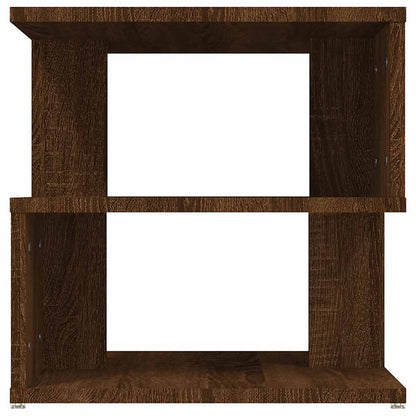 vidaXL Table d'appoint Marron aspect chêne 40x40x40 cm Bois d'ingénierie