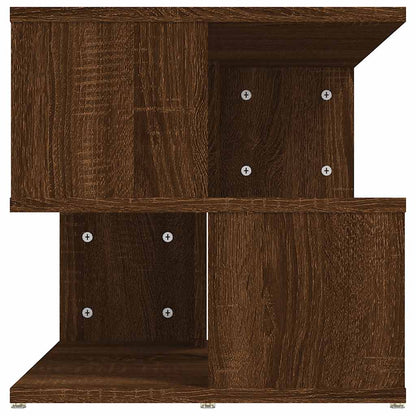 vidaXL Table d'appoint Marron aspect chêne 40x40x40 cm Bois d'ingénierie