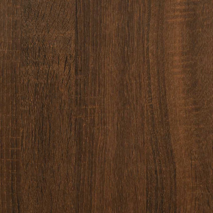 vidaXL Table d'appoint Marron aspect chêne 40x40x40 cm Bois d'ingénierie
