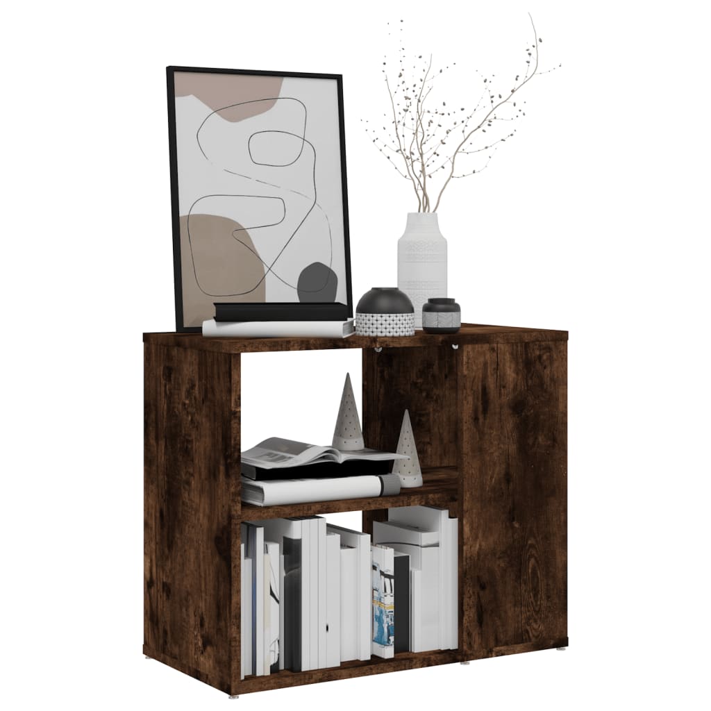 vidaXL Table d'appoint chêne fumé 60x30x50 cm bois d'ingénierie