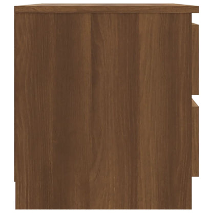 vidaXL Nachttische 2 Stk Braun Eichen-Optik 50x39x43,5cm Holzwerkstoff