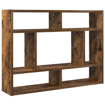 vidaXL Wandregal Räuchereiche 75x16x55 cm Holzwerkstoff