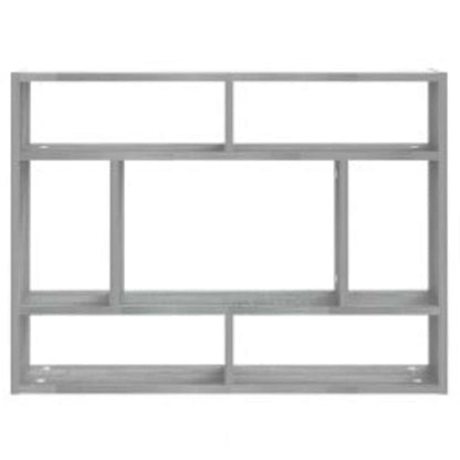 vidaXL Wandregal Grau Sonoma 75x16x55 cm Holzwerkstoff