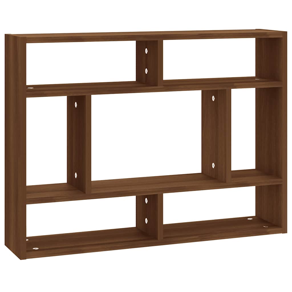 vidaXL Wandregal Braun Eichen-Optik 75x16x55 cm Holzwerkstoff