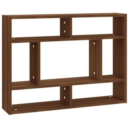 vidaXL Wandregal Braun Eichen-Optik 75x16x55 cm Holzwerkstoff